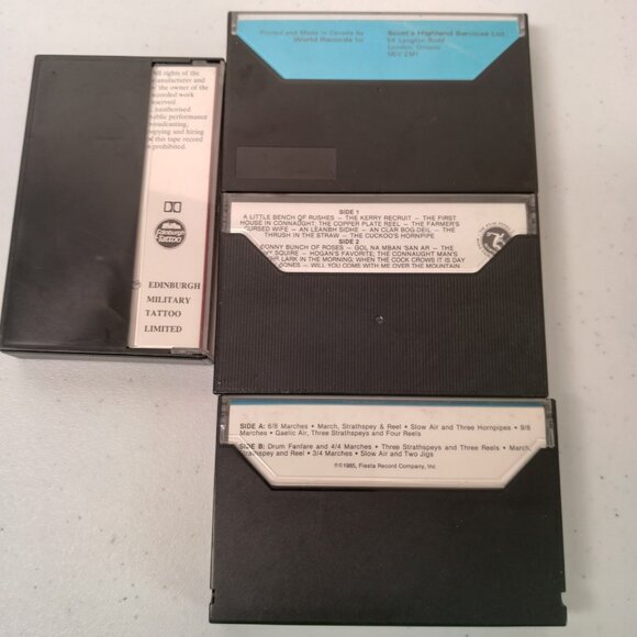 Bagpipe Band Pipes And Drums Cassette Lot of 10 Mixed Scottish Irish Music - Picture 6 of 6